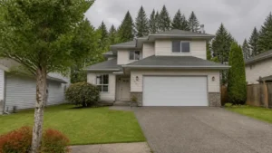 Suburban home with spacious front yard
