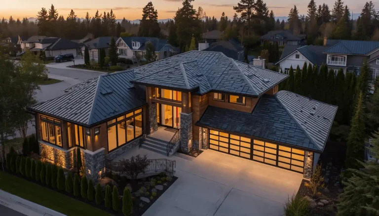 North Burnaby luxury forest home exterior