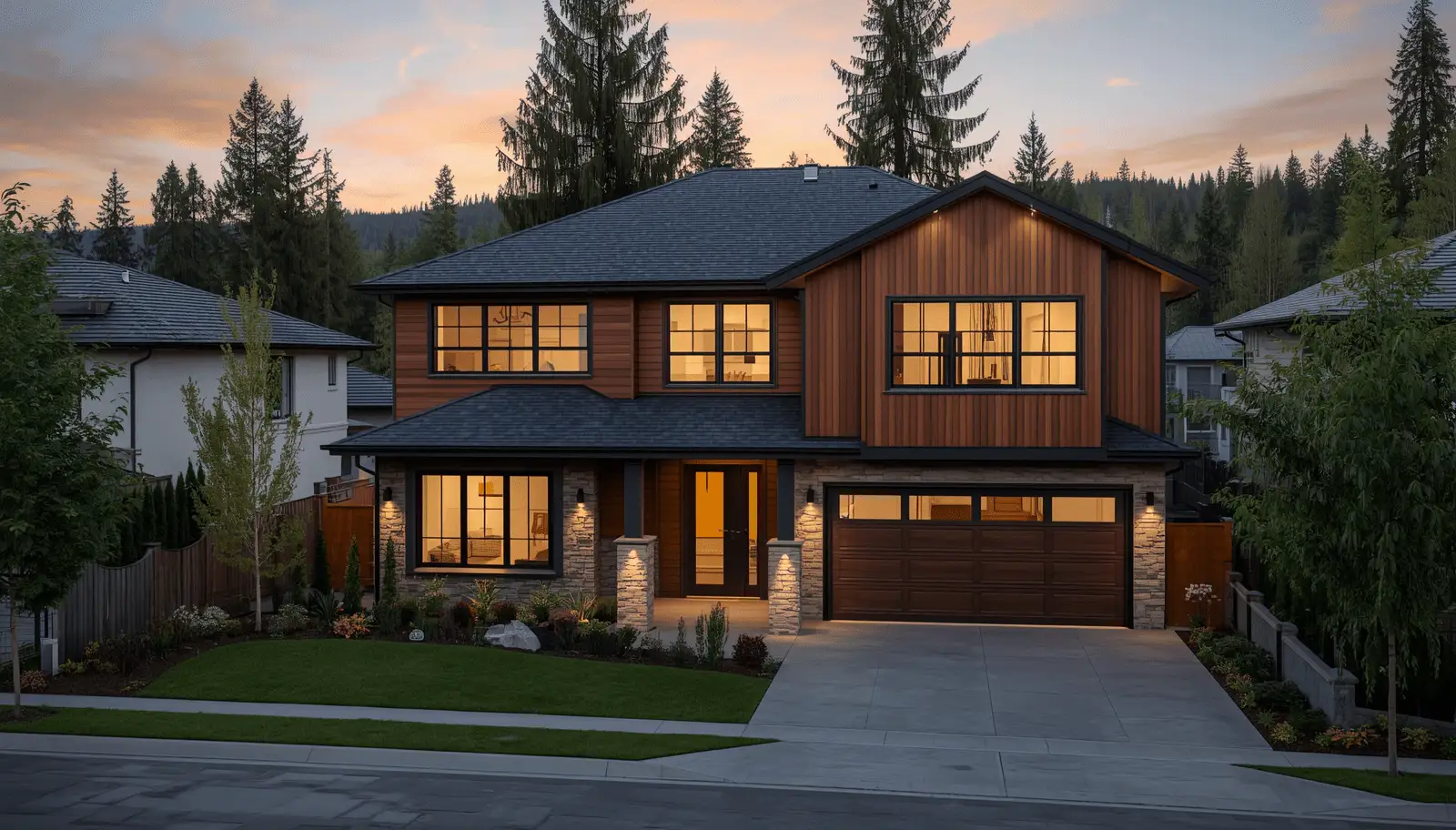 Contemporary Parkcrest residential home design