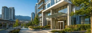 Modern Vancouver condominiums near transit and mountains